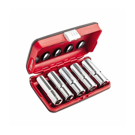 ESTOJO SORTIDO BI-MATERIAL COM SOQUETES HEXAGONAL LONGOS COM PERFIL ESPECIAL X-GRIP - 235 1/2 XL/C5