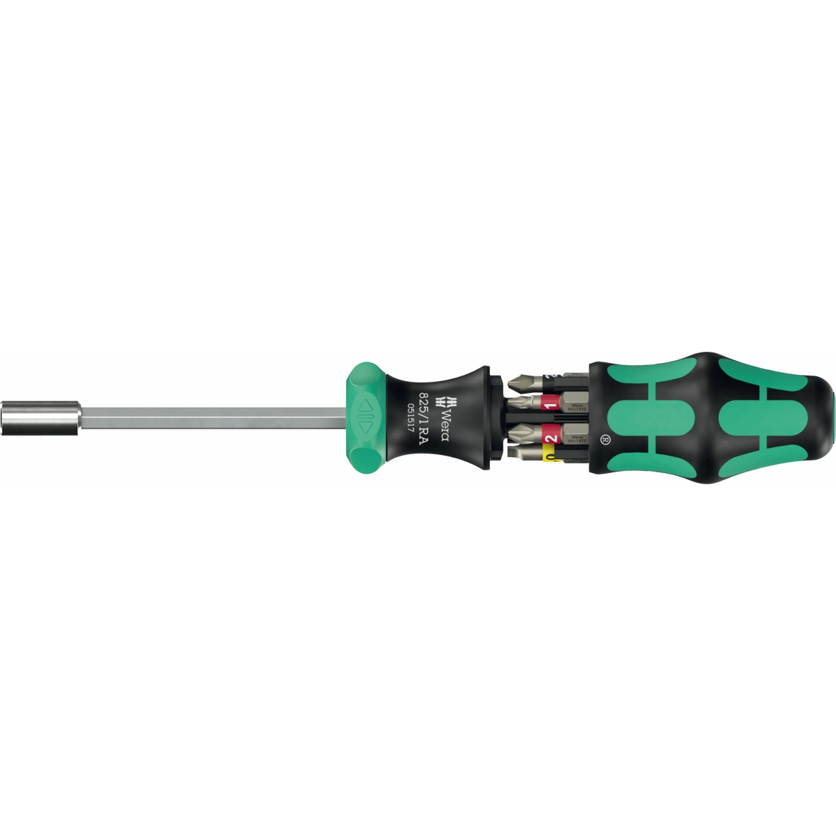 CHAVE CANHAO PARA BITS SEXTAVADOS DE 1/4 KRAFTFORM KOMPAKT 27 RA 1, 6 PECAS