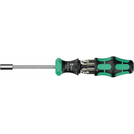 CHAVE CANHAO PARA BITS SEXTAVADOS DE 1/4 KRAFTFORM KOMPAKT 27 RA 2, 6 PECAS