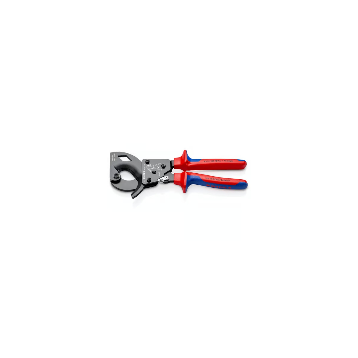 ALICATE CORTA CABO COM CATRACA KNIPEX