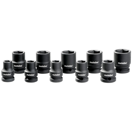 CONJUNTO DE CHAVES DE SOQUETE 1/2" À PROVA DE IMPACTO - METABO