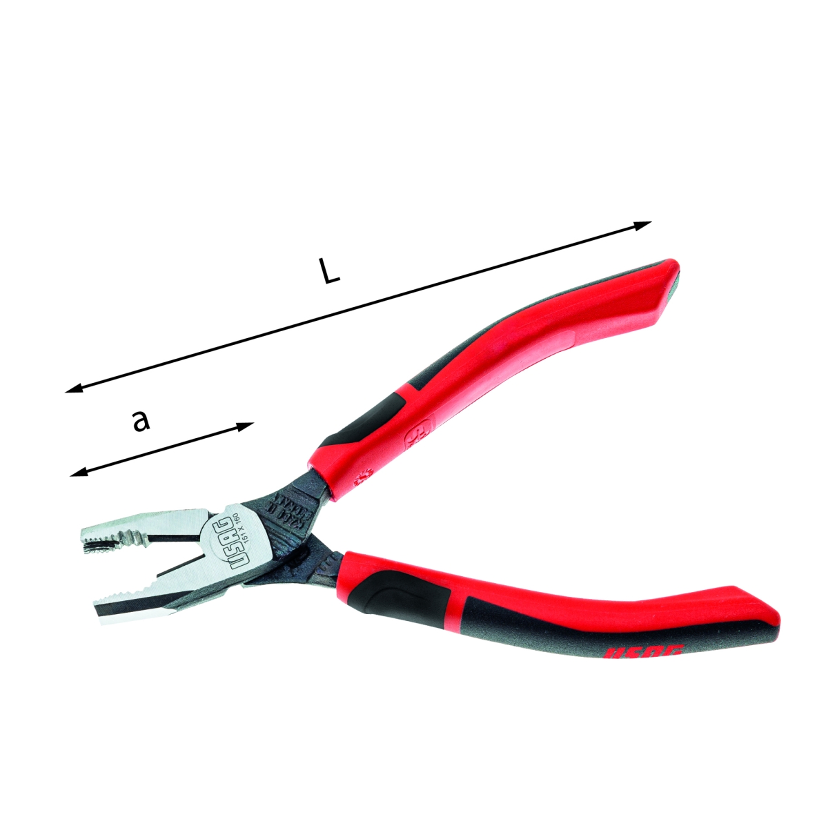 ALICATE COMBINADO COM MORDENTES ESPECIAIS X-GRIP - 151 X - USAG