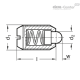 INDEXADOR DE MOLA EM INOX GN 615.1-M6-BN