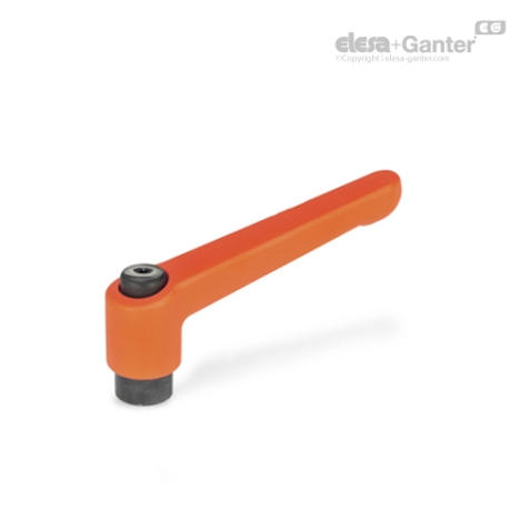 ALAVANCA AJUSTAVEL EM FUNDICAO DE ZINCO GN 300-92-M10-OS