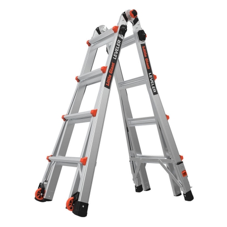 ESCADA LEVELER M17 COM NIVELADORES ALUMINIO - LITTLE GIANT