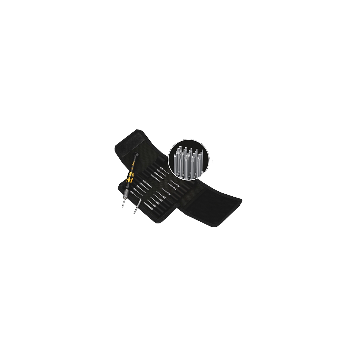 CONJUNTO DE BITS KRAFTFORM KOMPAKT MICRO - SET ESD/20 COM PONTEIRAS DE 44 MM - WERA |WE05073671001