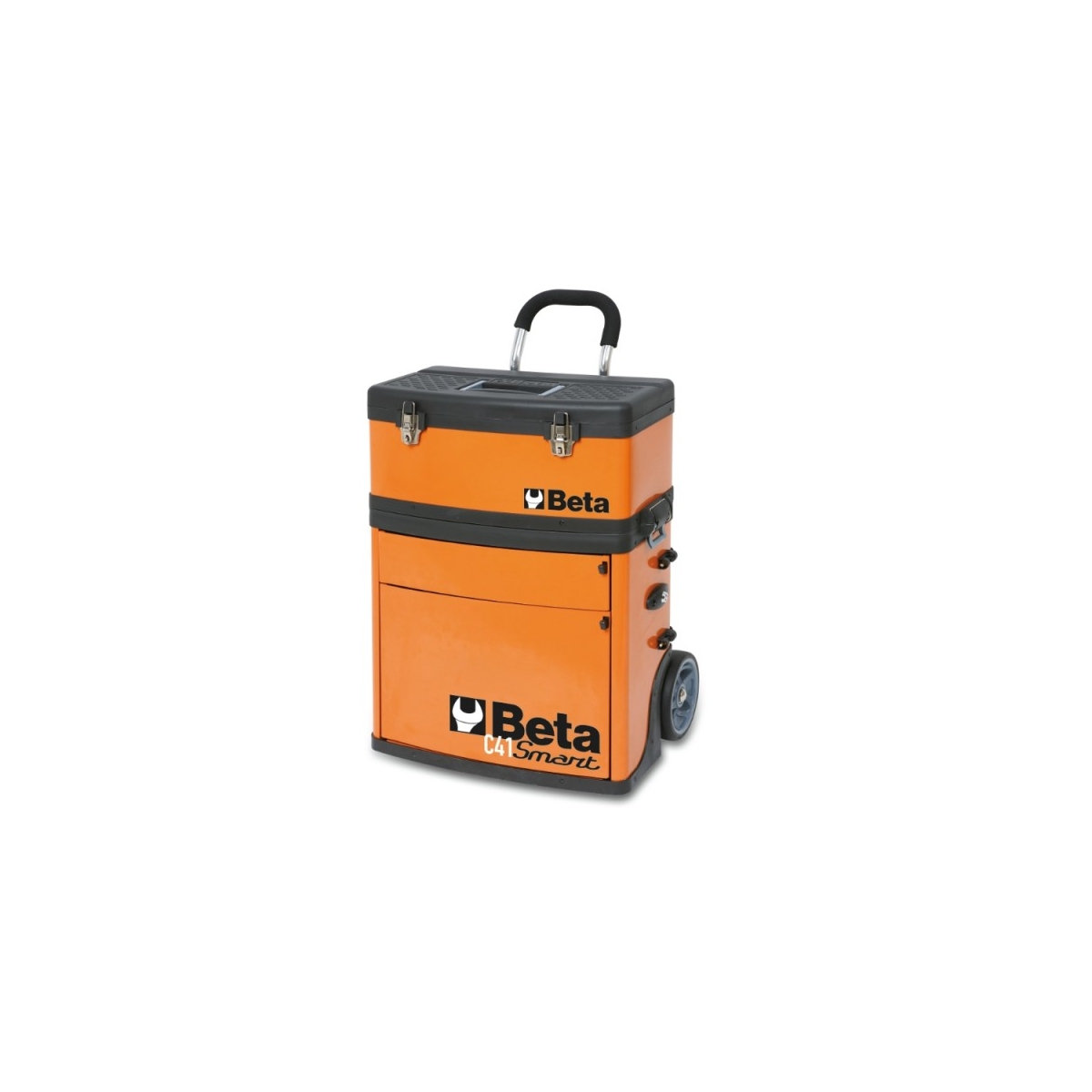 CAIXA PARA FERRAMENTAS TIPO TROLLEY COM 2 MÓDULOS - C41S - BETA |C41S_LARANJA