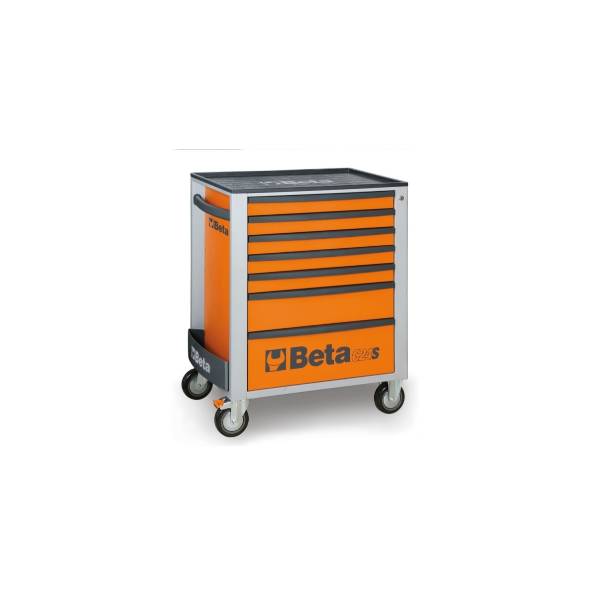 CARRO PARA FERRAMENTAS 7 GAVETAS - C24S-7 - BETA |C24S_7_LARANJA