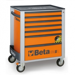 CARRO PARA FERRAMENTAS 7 GAVETAS COM ANTI INCLINAÇÃO - C24SA-7 - BETA |C24SA_LARANJA