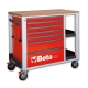 CARRO PARA FERRAMENTAS 7 GAVETAS COM PLANO LATERAL - C24SL - BETA |C24SL_VERMELHO