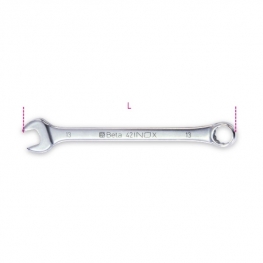CHAVE COMBINADA EM AÇO INOX - POLEGADAS - 42 INOX-AS - BETA |42INOXAS