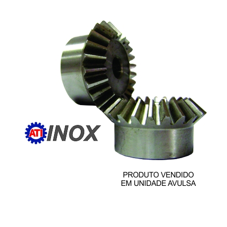 ENGRENAGEM CÔNICA DE DENTES RETOS INOX (Modulo: MÓDULO 1,5, Dentes: Z=16) |fotov1pag14