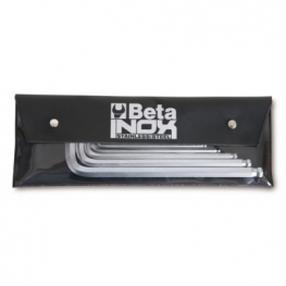 JOGO DE CHAVES ALLEN ABAULADA EM INOX COM BOLSA - MILIMÉTRICA - BETA |96bpinox-b6