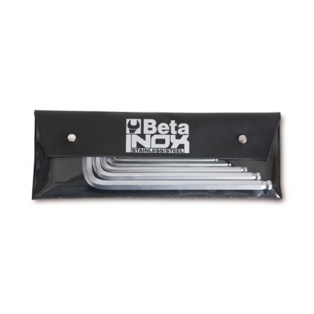 JOGO DE CHAVES ALLEN ABAULADA EM INOX COM BOLSA - MILIMÉTRICA - BETA |96bpinox-b6