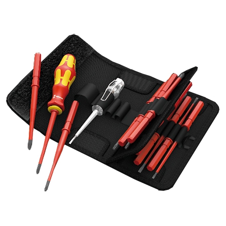 JOGO DE CHAVES INTERCAMBIAVEIS ISOLADAS VDE EXTRA SLIM - 16 EM 1 - 16 PEÇAS - WERA |WE05003484001