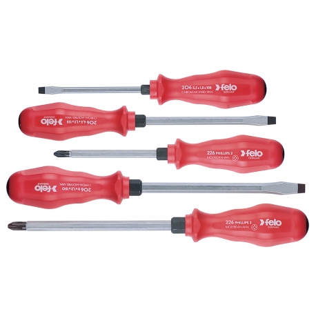  CONJUNTO DE CHAVES DE FENDA - ERGONIC - 5 PEÇAS - FELO - WERA |FELO20695198A