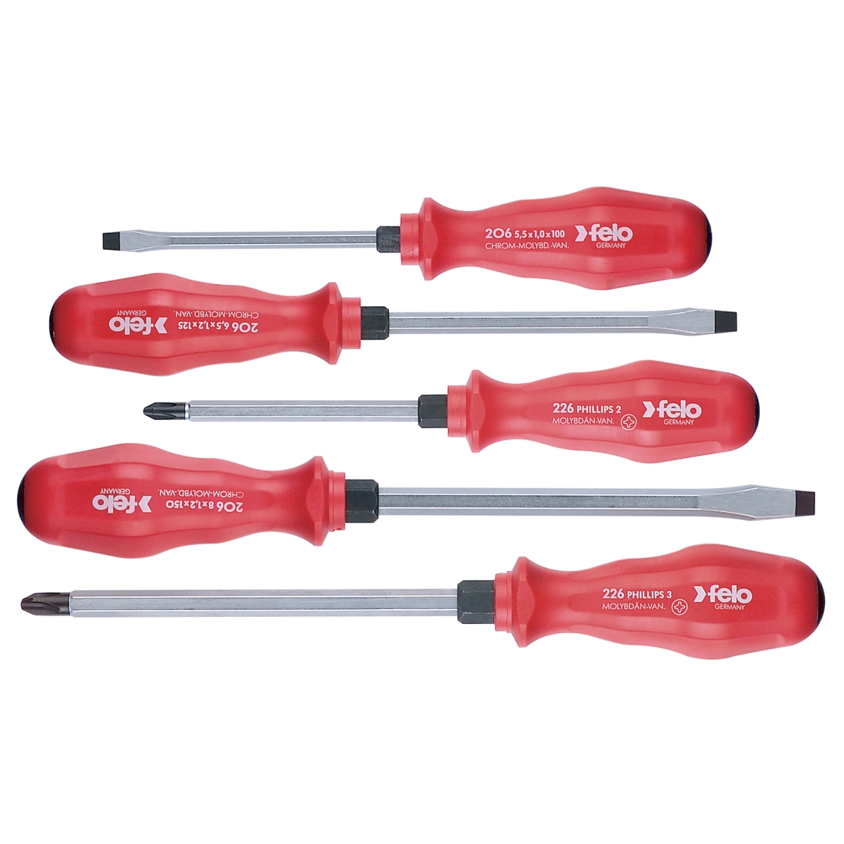 CONJUNTO DE CHAVES DE FENDA - ERGONIC - 5 PEÇAS - FELO - WERA |FELO20695198A