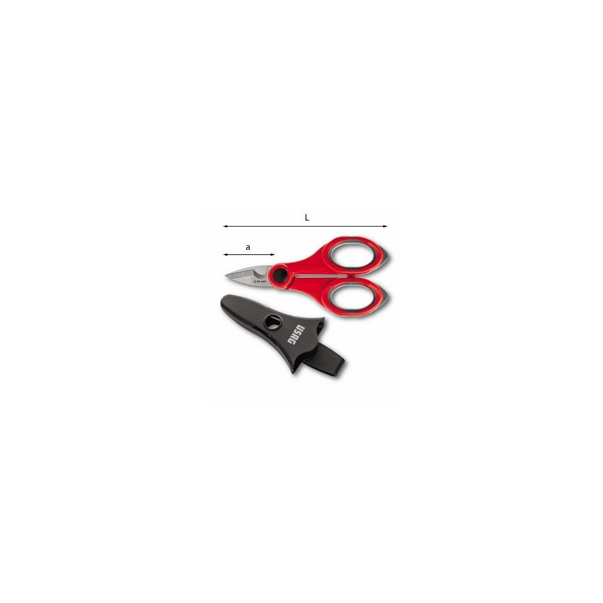 TESOURA PROFISSIONAL PARA ELETRICISTAS - MODELO 207 D - USAG