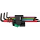 JOGO DE CHAVE ALLEN 950/7 HEX-PLUS MULTICOLOR MAGNÉTICO BLACKLASER, 7 PECAS - WERA |WE05022534001C