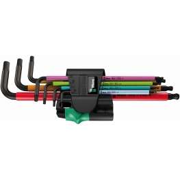 JOGO DE CHAVE ALLEN 950/7 HEX-PLUS MULTICOLOR MAGNÉTICO BLACKLASER, 7 PECAS - WERA |WE05022534001C