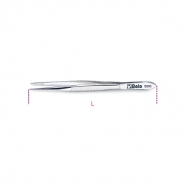 PINÇA RETA DE PONTA FINA INOX - 130 - BETA |BETA009900001