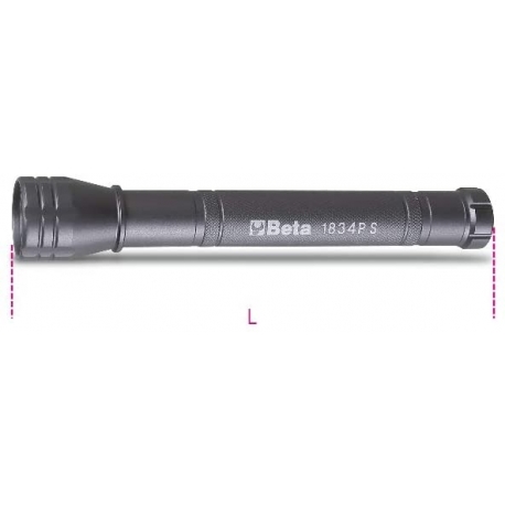 LANTERNA DE LED EM ALUMINIO ANODIZADO 1834PS - BETA |BETA018340310