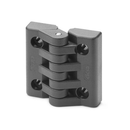 DOBRADIÇA EM TECNOPOLÍMERO MODELO CFA-CH. COM FURO PASSANTE PARA PARAFUSO CABEÇA CILINDRICA -  |CFA B 05