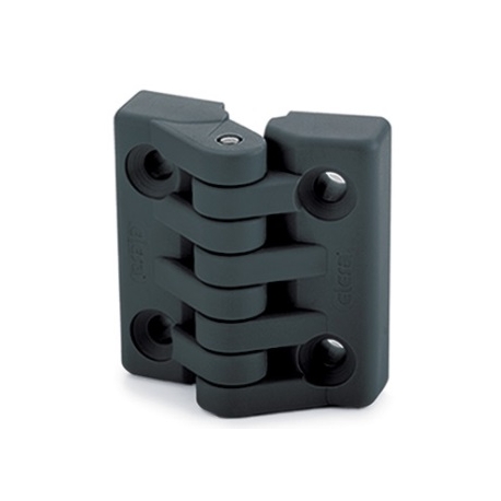 DOBRADIÇA EM TECNOPOLÍMERO MODELO CFA-SH. COM FURO PASSANTE PARA PARAFUSO CABEÇA ESCAREADA -  |CFA B 11