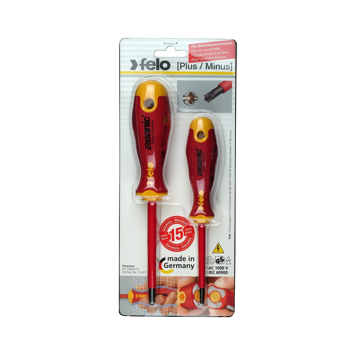 CONJUNTO DE CHAVES PZ1 E PZ2 VDE - FELO |FELO41792191