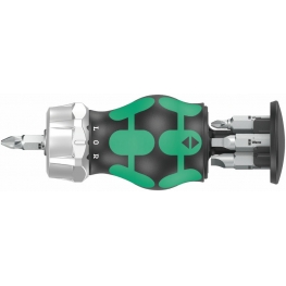 PORTA BITS MODELO KRAFTFORM KOMPAKT STUBBY RA 4 - 6 PEÇAS - WERA