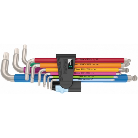 CONJ. CHAVES 3950/9 HEX-PLUS - 9 PEÇAS - WERA