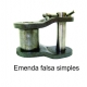 EMENDA SIMPLES FALSA DE ROLO NORMA DIN (Tipo: 43104) |fotov1pag36e