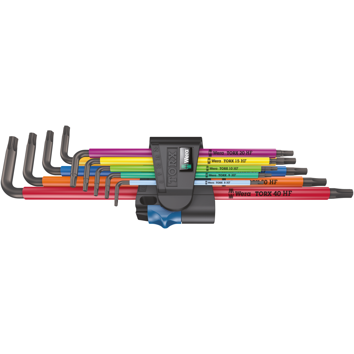 CONJUNTO DE CHAVES L COM FUNÇÃO DE RETENÇÃO 9 PEÇAS 967/9 TX XL - WERA