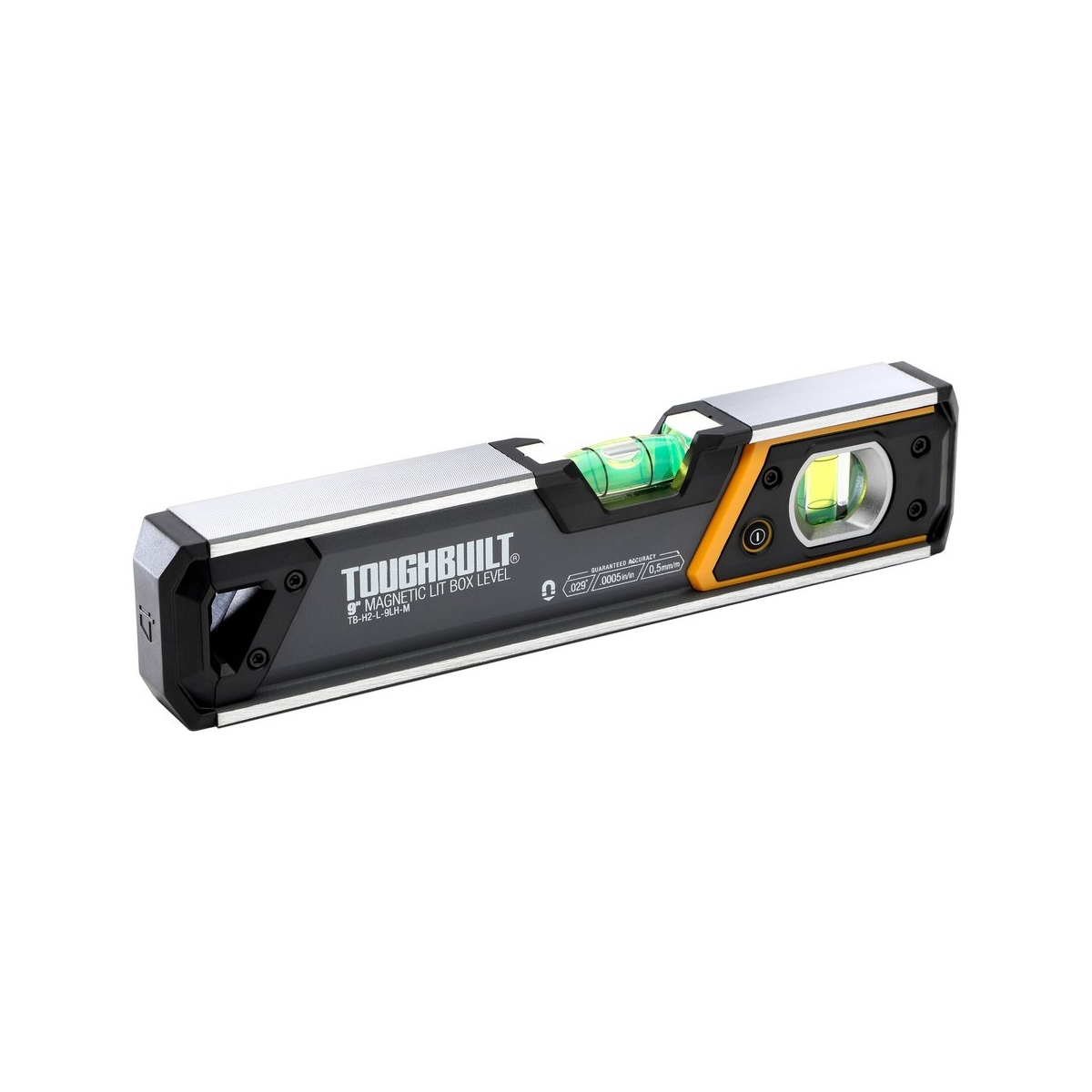 NIVEL DE CAIXA MAGNETICA ILUMINADA DE 9 POLEGADAS - TOUGHBUILT |TB-H2-L-9LH-M.jpg