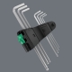 CONJUNTO DE CHAVES ALLEN CROMADO 950/9 HEX-PLUS MÉTRICO - WERA