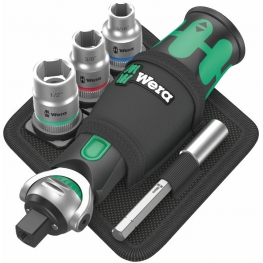 CONJUNTO CATRACA ZYKLOP 8009 POCKET IMPERIAL SET 2, 18 PEÇAS - WERA