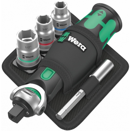 CONJUNTO CATRACA ZYKLOP 8009 POCKET IMPERIAL SET 2, 18 PEÇAS - WERA
