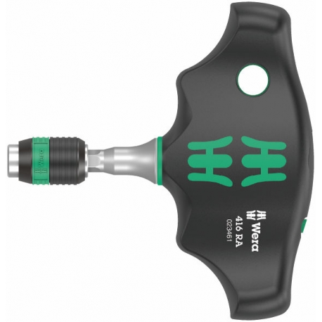 CHAVE T 416 RA COM FUNÇÃO CATRACA 1/4" E MANDRIL RAPIDAPTOR - WERA