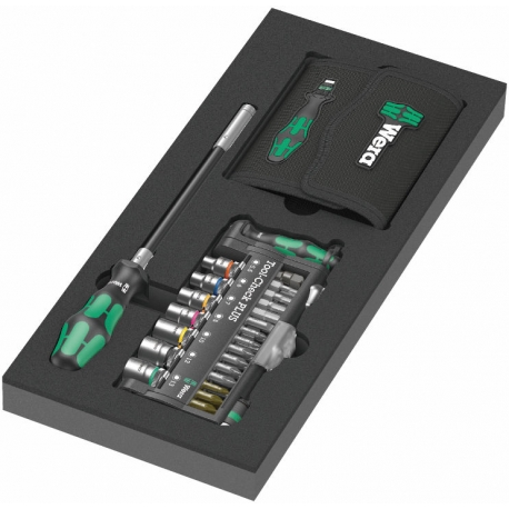 CONJUNTO KRAFTFORM KOMPAKT E TOOL-CHECK PLUS 1 COM EVA, 57 PEÇAS - WERA