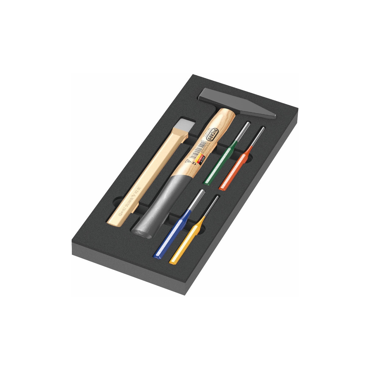 CONJUNTO DE MARTELO COM EVA 1, 6 PEÇAS - WERA