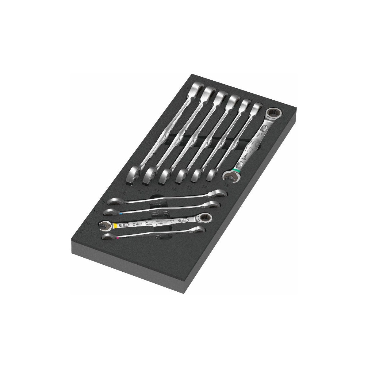 CONJUNTO DE CHAVES JOKER 6000 COM EVA 1, 11 PEÇAS - WERA