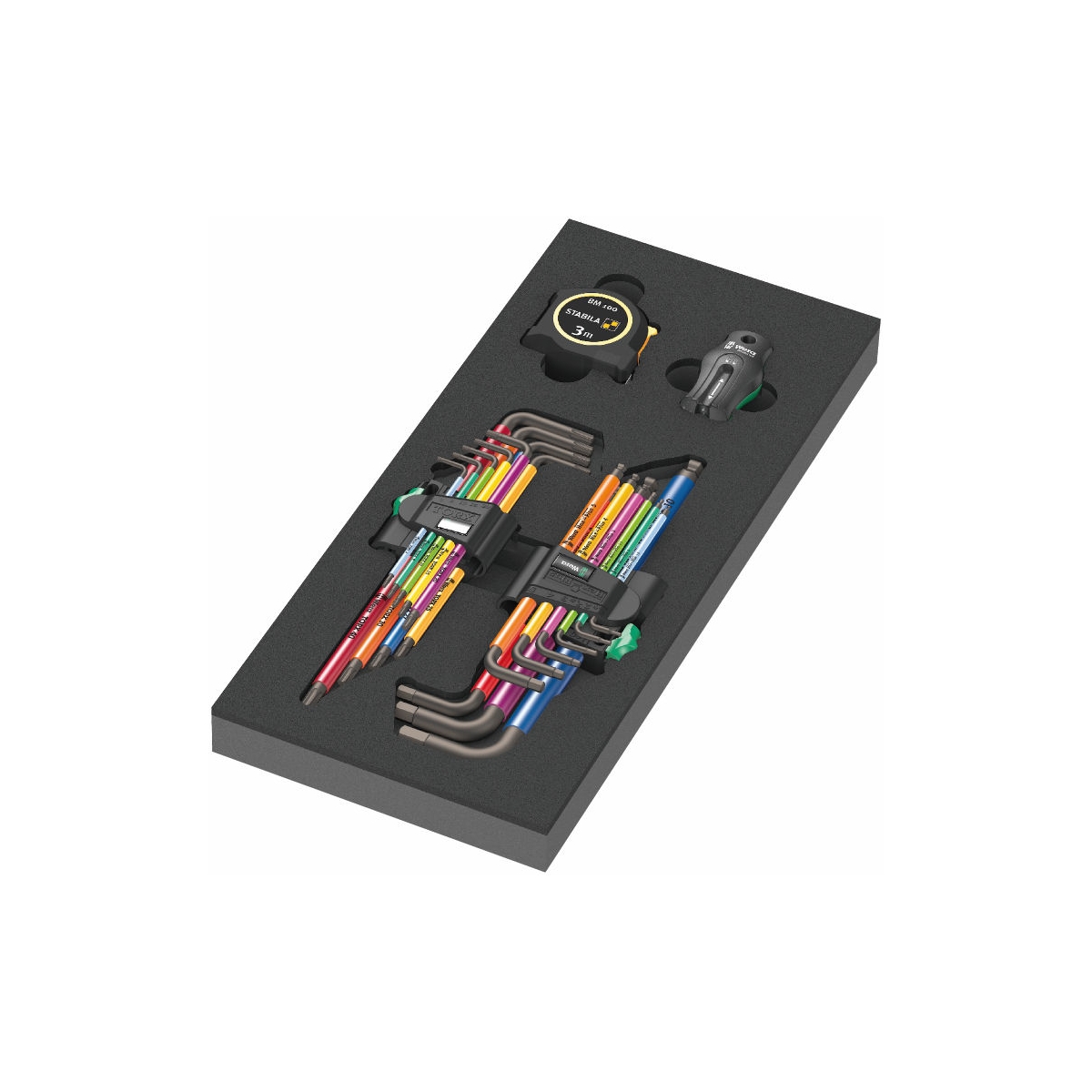 CONJUNTO DE CHAVES L-KEY SET HEX-PLUS E TORX COM EVA 1, 20 PEÇAS - WERA