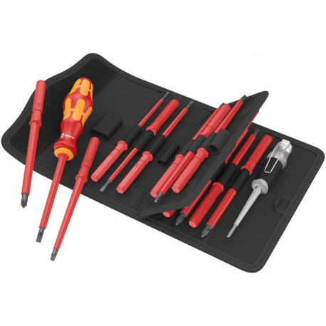 CONJUNTO DE CHAVES INTERCAMBIÁVEIS KRAFTFORM KOMPAKT VDE, 16 PEÇAS - WERA
