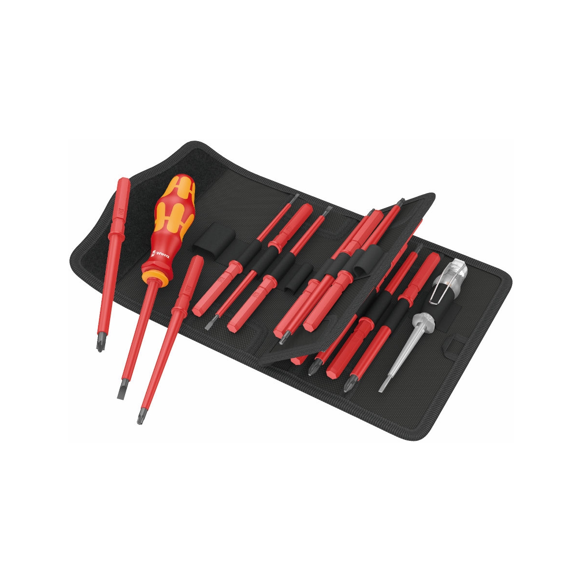 CONJUNTO DE CHAVES INTERCAMBIÁVEIS KRAFTFORM KOMPAKT VDE, 16 PEÇAS - WERA
