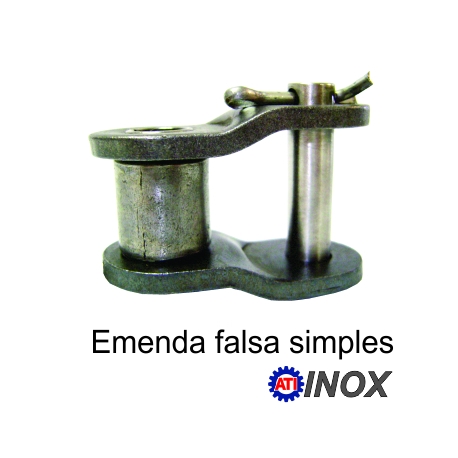 EMENDA SIMPLES FALSA DE ROLO NORMA DIN INOX (Tipo: 06B-1) |fotov1pag38e