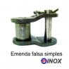 EMENDA SIMPLES FALSA DE ROLO NORMA DIN INOX -