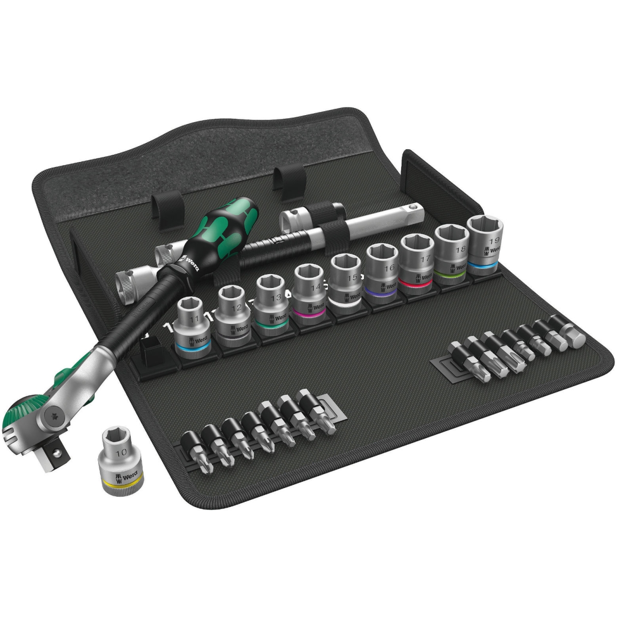 CONJUNTO BITS E SOQUETES COM CATRACA. 1/2"8100 SC 6 |WE05004076001