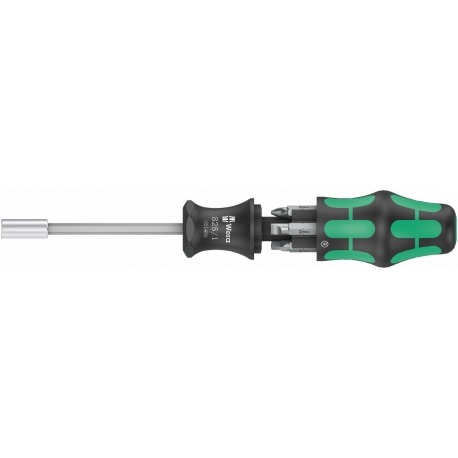 CONJUNTO CHAVE PORTA BITS KRAFTFORM KOMPAKT 27 1 POLEGADAS, 7 PEÇAS - WERA