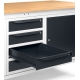 BANCADA COM 4 GAVETAS E 2 ARMÁRIOS COM PORTA SÉRIE WORK UP - FAMI