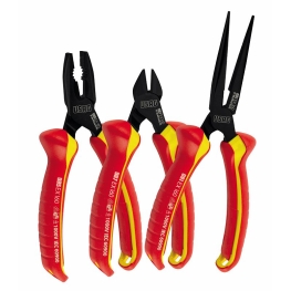 CONJUNTO COM ALICATE COMBINADO, PONTA FINA E DE CORTE DIAGONAL ISOLADOS 1000V, 3 PEÇAS - USAG |US00850121.jpg